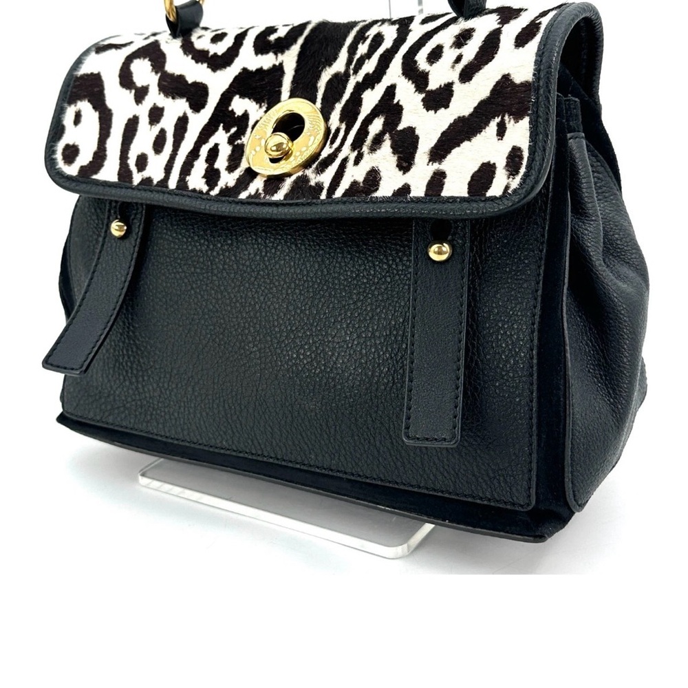 RARE! Yves Saint Laurent animal Print Pony Hair bag - Picture 3 of 14